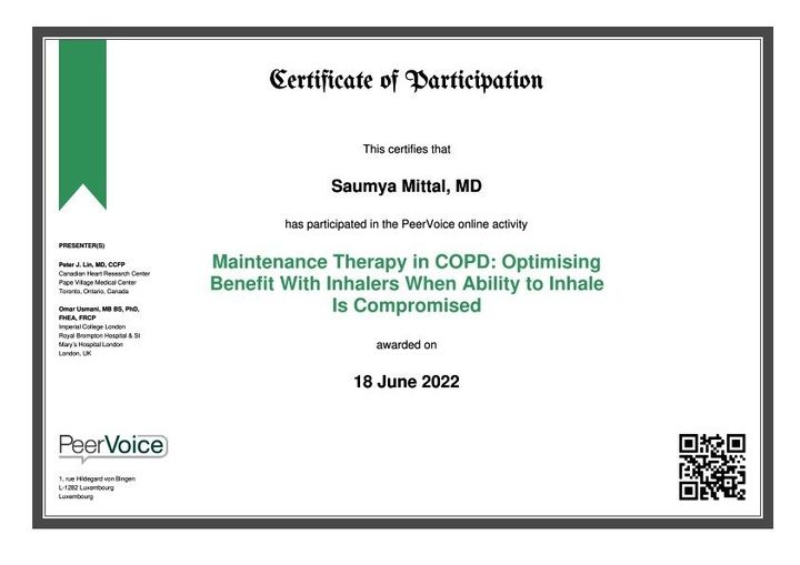 certificate of participation