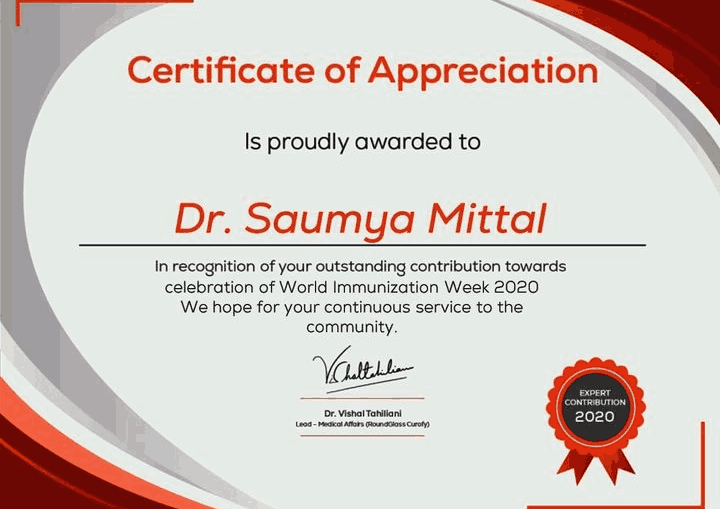 certification of appreciation